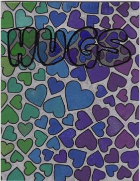Random Hearts
(green to purple ombre)
Hugs Card